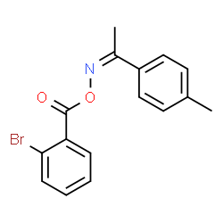 ChemSpider 2D Image | (2-Bromophenyl)({(Z)-[1-(4-methylphenyl)ethylidene]amino}oxy)methanone | C16H14BrNO2