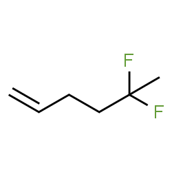 ChemSpider 2D Image | 5,5-Difluoro-1-hexene | C6H10F2