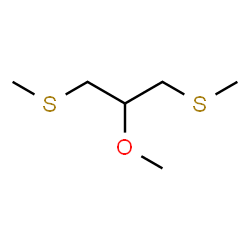 ChemSpider 2D Image | 2-methoxy-1,3-bis(methylthio)propane | C6H14OS2