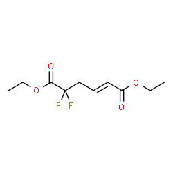 ChemSpider 2D Image | Diethyl (2E)-5,5-difluoro-2-hexenedioate | C10H14F2O4