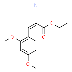 ChemSpider 2D Image | Ethyl (2Z)-2-cyano-3-(2,4-dimethoxyphenyl)acrylate | C14H15NO4