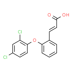 ChemSpider 2D Image | (2E)-3-[2-(2,4-Dichlorophenoxy)phenyl]acrylic acid | C15H10Cl2O3