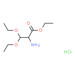 ChemSpider 2D Image | Ethyl 3-ethoxy-O-ethylserinate hydrochloride (1:1) | C9H20ClNO4