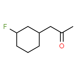 ChemSpider 2D Image | 1-(3-Fluorocyclohexyl)acetone | C9H15FO