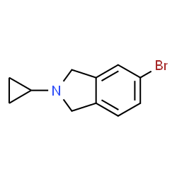 ChemSpider 2D Image | 5-Bromo-2-cyclopropylisoindoline | C11H12BrN