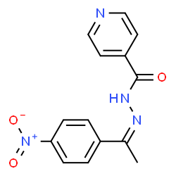 ChemSpider 2D Image | N'-[(1Z)-1-(4-Nitrophenyl)ethylidene]isonicotinohydrazide | C14H12N4O3