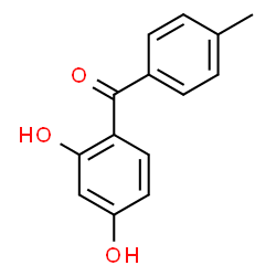 ChemSpider 2D Image | Benzophenone, 2,4-dihydroxy-4'-methyl | C14H12O3