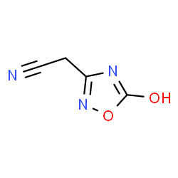 ChemSpider 2D Image | (5-Hydroxy-1,2,4-oxadiazol-3-yl)acetonitrile | C4H3N3O2
