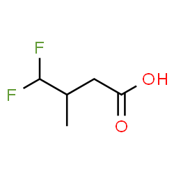 ChemSpider 2D Image | 4,4-Difluoro-3-methylbutanoic acid | C5H8F2O2