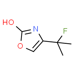ChemSpider 2D Image | 4-(2-Fluoro-2-propanyl)-1,3-oxazol-2-ol | C6H8FNO2