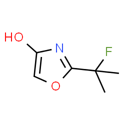 ChemSpider 2D Image | 2-(2-Fluoro-2-propanyl)-1,3-oxazol-4-ol | C6H8FNO2