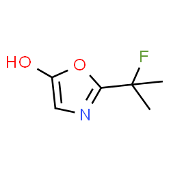 ChemSpider 2D Image | 2-(2-Fluoro-2-propanyl)-1,3-oxazol-5-ol | C6H8FNO2