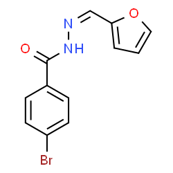 ChemSpider 2D Image | 4-Bromo-N'-[(Z)-2-furylmethylene]benzohydrazide | C12H9BrN2O2