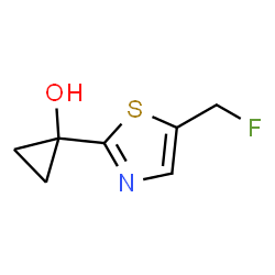 ChemSpider 2D Image | 1-[5-(Fluoromethyl)-1,3-thiazol-2-yl]cyclopropanol | C7H8FNOS