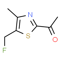 ChemSpider 2D Image | 1-[5-(Fluoromethyl)-4-methyl-1,3-thiazol-2-yl]ethanone | C7H8FNOS