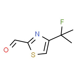ChemSpider 2D Image | 4-(2-Fluoro-2-propanyl)-1,3-thiazole-2-carbaldehyde | C7H8FNOS