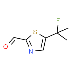 ChemSpider 2D Image | 5-(2-Fluoro-2-propanyl)-1,3-thiazole-2-carbaldehyde | C7H8FNOS