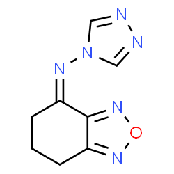 ChemSpider 2D Image | (4Z)-N-(4H-1,2,4-Triazol-4-yl)-6,7-dihydro-2,1,3-benzoxadiazol-4(5H)-imine | C8H8N6O