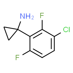 ChemSpider 2D Image | 1-(3-Chloro-2,6-difluorophenyl)cyclopropanamine | C9H8ClF2N