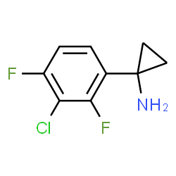 ChemSpider 2D Image | 1-(3-Chloro-2,4-difluorophenyl)cyclopropanamine | C9H8ClF2N