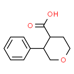 ChemSpider 2D Image | 3-Phenyltetrahydro-2H-pyran-4-carboxylic acid | C12H14O3
