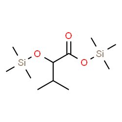 ChemSpider 2D Image | Trimethylsilyl 3-methyl-2-[(trimethylsilyl)oxy]butanoate | C11H26O3Si2