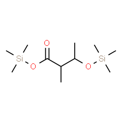 ChemSpider 2D Image | Trimethylsilyl 2-methyl-3-[(trimethylsilyl)oxy]butanoate | C11H26O3Si2