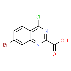ChemSpider 2D Image | 7-Bromo-4-chloro-2-quinazolinecarboxylic acid | C9H4BrClN2O2
