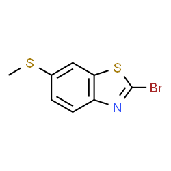 ChemSpider 2D Image | 2-Bromo-6-(methylsulfanyl)-1,3-benzothiazole | C8H6BrNS2