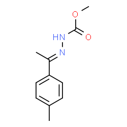 ChemSpider 2D Image | Methyl (2E)-2-[1-(4-methylphenyl)ethylidene]hydrazinecarboxylate | C11H14N2O2