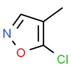 ChemSpider 2D Image | 5-Chloro-4-methyl-1,2-oxazole | C4H4ClNO