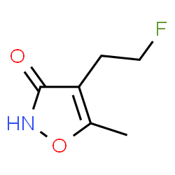 ChemSpider 2D Image | 4-(2-Fluoroethyl)-5-methyl-1,2-oxazol-3-ol | C6H8FNO2