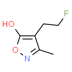 ChemSpider 2D Image | 4-(2-Fluoroethyl)-3-methyl-1,2-oxazol-5-ol | C6H8FNO2