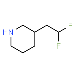ChemSpider 2D Image | 3-(2,2-Difluoroethyl)piperidine | C7H13F2N