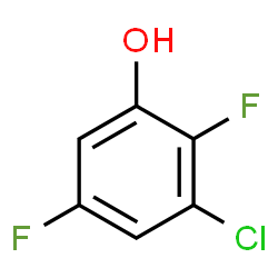 ChemSpider 2D Image | 3-Chloro-2,5-difluorophenol | C6H3ClF2O