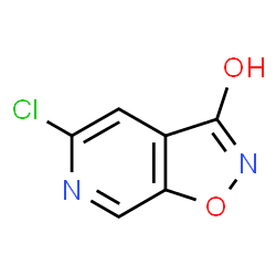 ChemSpider 2D Image | 5-Chloro[1,2]oxazolo[5,4-c]pyridin-3-ol | C6H3ClN2O2
