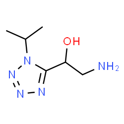 ChemSpider 2D Image | 2-Amino-1-(1-isopropyl-1H-tetrazol-5-yl)ethanol | C6H13N5O