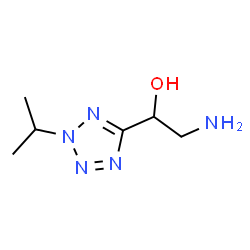 ChemSpider 2D Image | 2-Amino-1-(2-isopropyl-2H-tetrazol-5-yl)ethanol | C6H13N5O