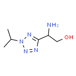 ChemSpider 2D Image | 2-Amino-2-(2-isopropyl-2H-tetrazol-5-yl)ethanol | C6H13N5O