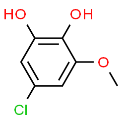 ChemSpider 2D Image | 5-Chloro-3-methoxy-1,2-benzenediol | C7H7ClO3