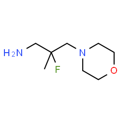 ChemSpider 2D Image | 2-Fluoro-2-methyl-3-(4-morpholinyl)-1-propanamine | C8H17FN2O