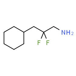 ChemSpider 2D Image | 3-Cyclohexyl-2,2-difluoro-1-propanamine | C9H17F2N
