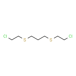 ChemSpider 2D Image | 1,3-Bis(2-chloroethylthio)propane | C7H14Cl2S2