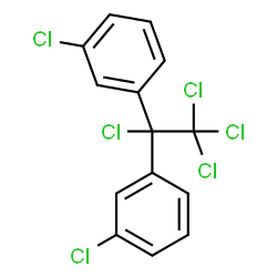 ChemSpider 2D Image | 1,1'-(1,2,2,2-Tetrachloro-1,1-ethanediyl)bis(3-chlorobenzene) | C14H8Cl6