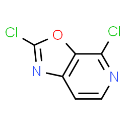 ChemSpider 2D Image | 2,4-Dichloro[1,3]oxazolo[5,4-c]pyridine | C6H2Cl2N2O