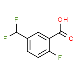 ChemSpider 2D Image | 5-(Difluoromethyl)-2-fluorobenzoic acid | C8H5F3O2