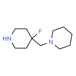 ChemSpider 2D Image | 4-Fluoro-4-(1-piperidinylmethyl)piperidine | C11H21FN2