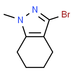 ChemSpider 2D Image | 3-Bromo-1-methyl-4,5,6,7-tetrahydro-1H-indazole | C8H11BrN2