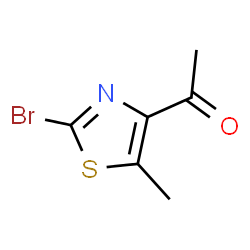 ChemSpider 2D Image | 1-(2-Bromo-5-methyl-1,3-thiazol-4-yl)ethanone | C6H6BrNOS