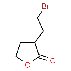 ChemSpider 2D Image | 3-(2-Bromoethyl)dihydro-2(3H)-furanone | C6H9BrO2